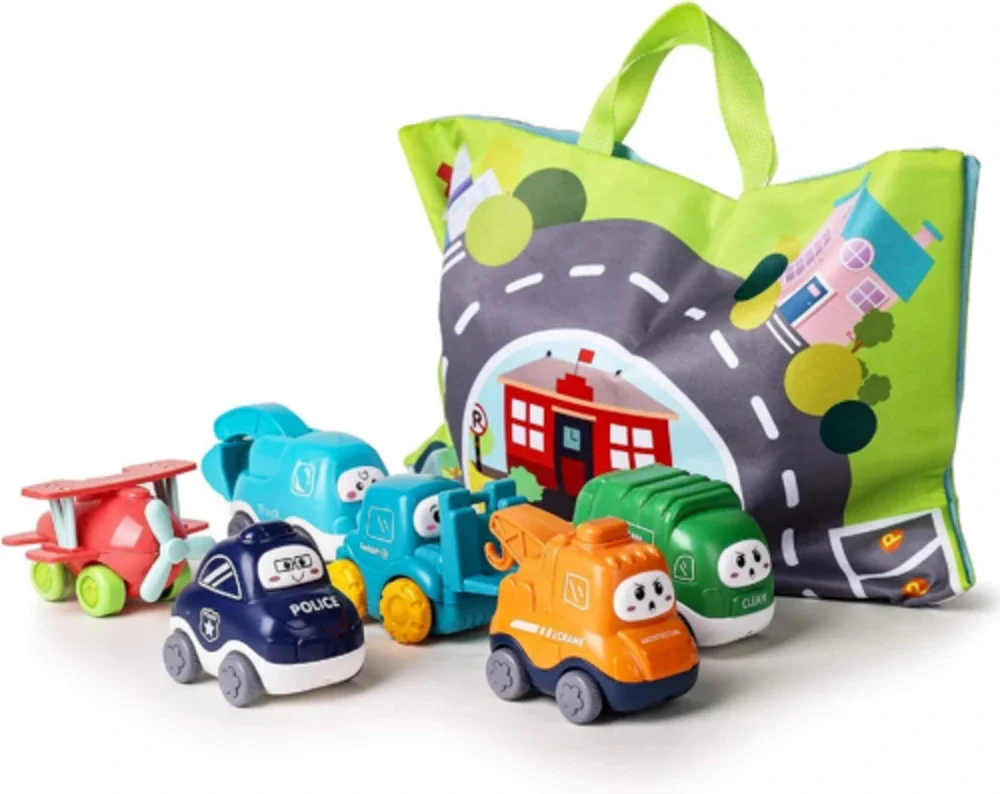 Baby Truck Car Toy and Playmat Storage Bag(6 Sets) - Baby Toys 12-18 Months